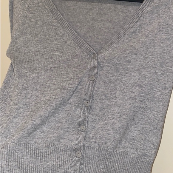 H&M grey button up cardigan - Picture 2 of 3